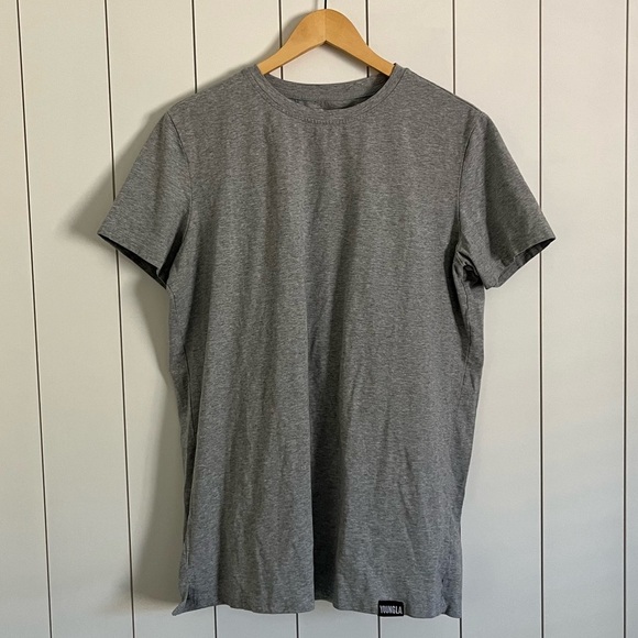 YoungLA Men’s Grey Short Sleeve Tee - Picture 1 of 3